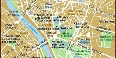 Карта на кварталите на Севиля
