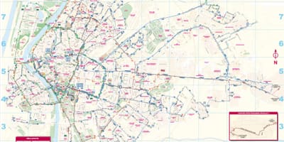 Севиля обществен транспорт картата