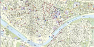 Карта на улиците на Севиля, Испания