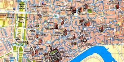Карта на Севиля пешеходна обиколка на