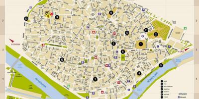 Карта на безплатни карти на улиците на Севиля, Испания